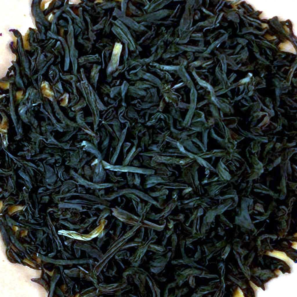 Close-up of Brigid's Breakfast loose tea leaves
